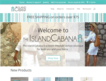 Tablet Screenshot of islandcabana.com